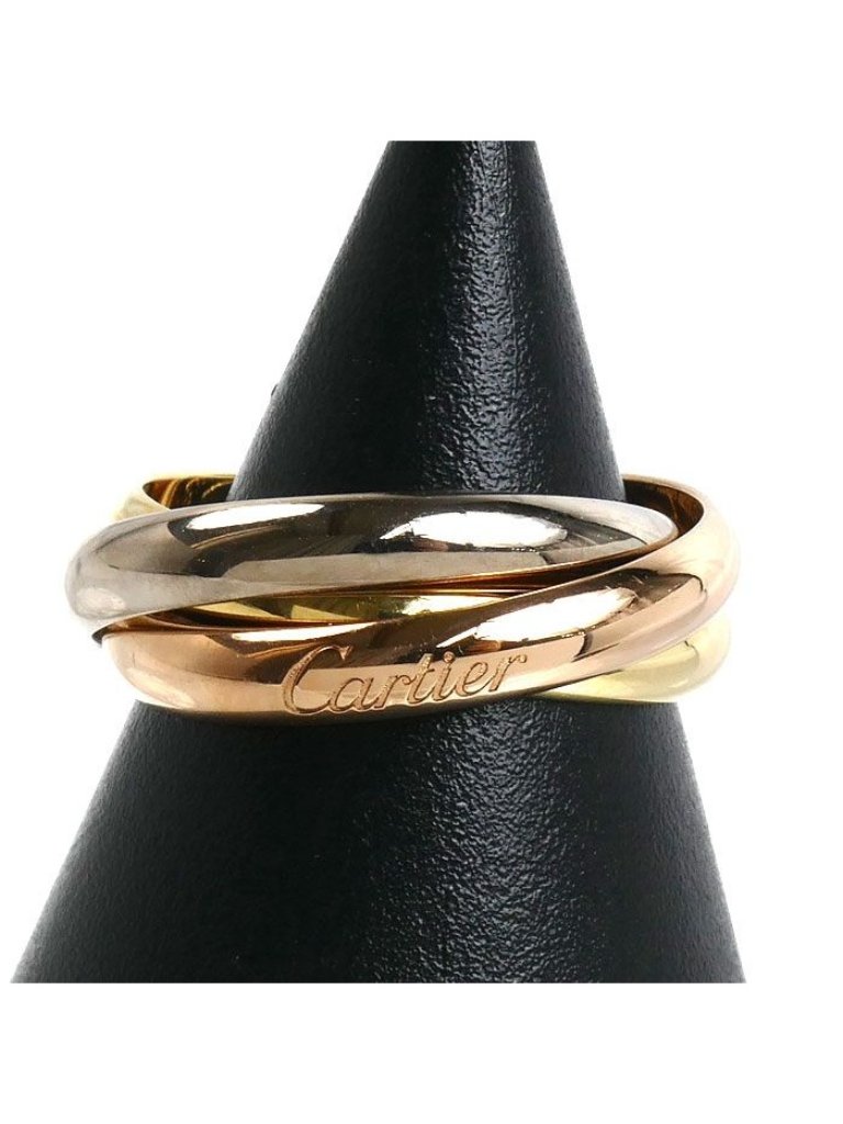 Cartier 18k Pink Gold 18k Yellow 18k White Trinity Ring